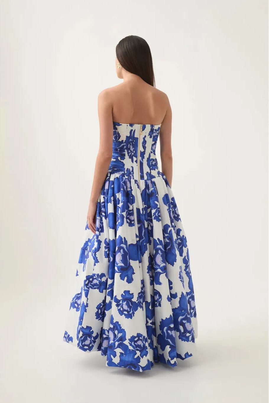 Blaire, floral maxi dress, second view.